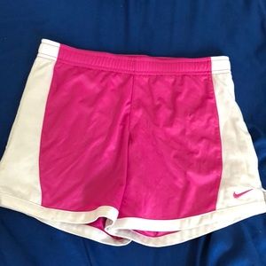 Pink nike shorts